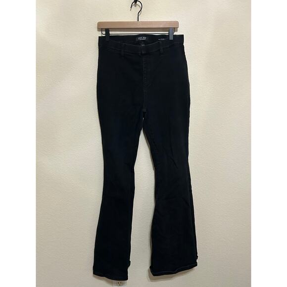 Judy Blue Size 11/30 Pull On Super Jeans Black Flare Leg Denim Pants - Picture 1 of 9